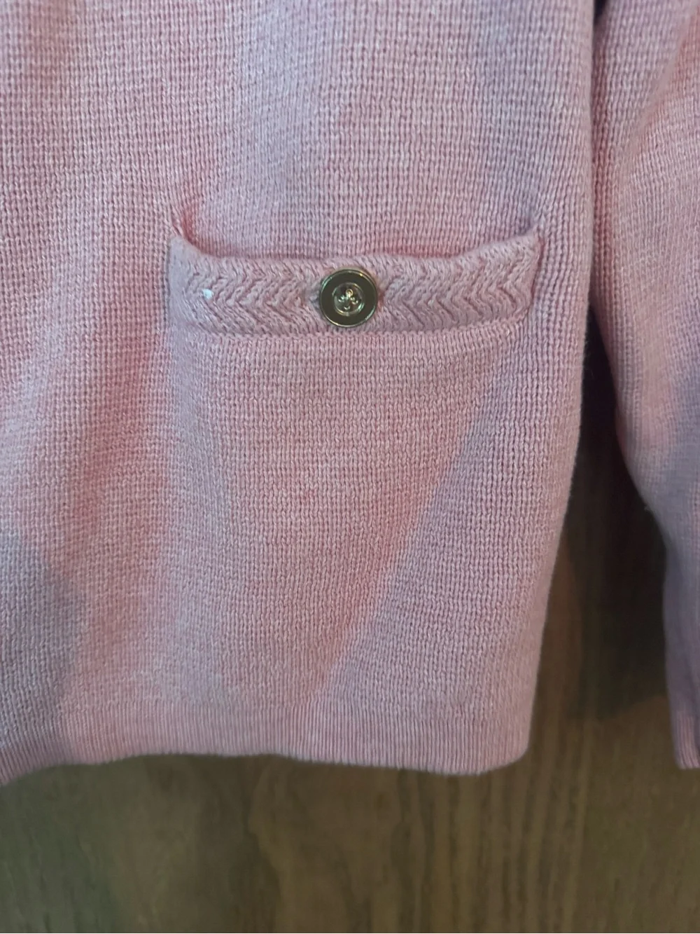 J. Crew Rose Pink Button-Front Knit Cardigan